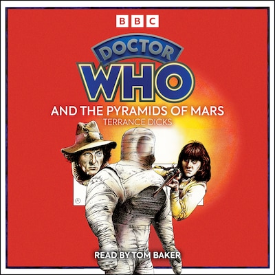 Doctor Who And The Pyramids Of Mars – omslag til lydbogen af Terrance Dicks