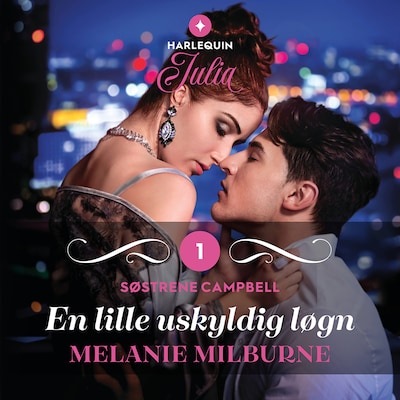 En lille uskyldig løgn – omslag til lydbogen af Melanie Milburne