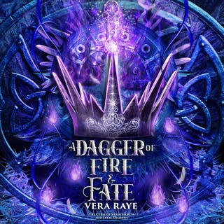 A Dagger of Fire and Fate – omslag till ljudboken av Vera Raye