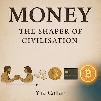Money - The Shaper of Civilisation – omslag til lydbogen af Ylia Callan