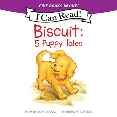 Biscuit: 5 Puppy Tales – omslag til lydbogen af Alyssa Satin Capucilli