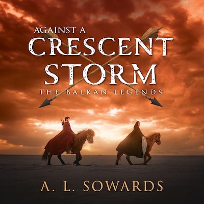Against A Crescent Storm – omslag til lydbogen af A.L. Sowards