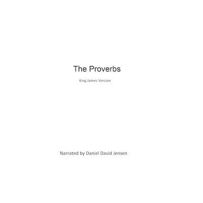 The Proverbs – omslag til lydbogen af AV, KJV