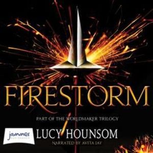 Firestorm – okładka audiobooka, autor Lucy Hounsom