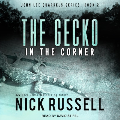 The Gecko in The Corner – omslag til lydbogen af Nick Russell