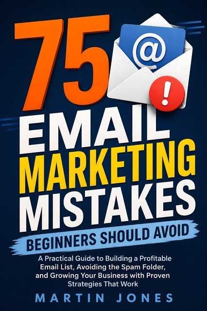 75 Email Marketing Mistakes Beginners Should Avoid: A Practical Guide to Building a Profitable Email List, Avoiding the Spam Folder, and Growing Your Business with Proven Strategies That Work – omslag til lydbogen af Martin Jones