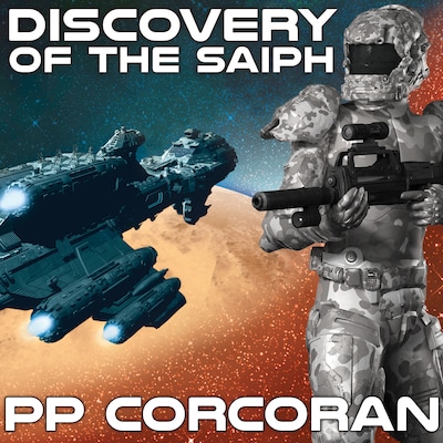 Discovery of the Saiph – omslag til lydbogen af PP Corcoran