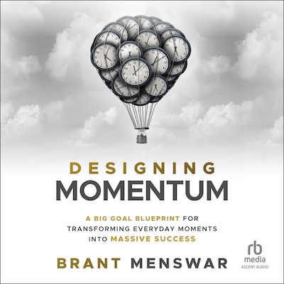 Designing Momentum – omslag til lydbogen af Brant Menswar
