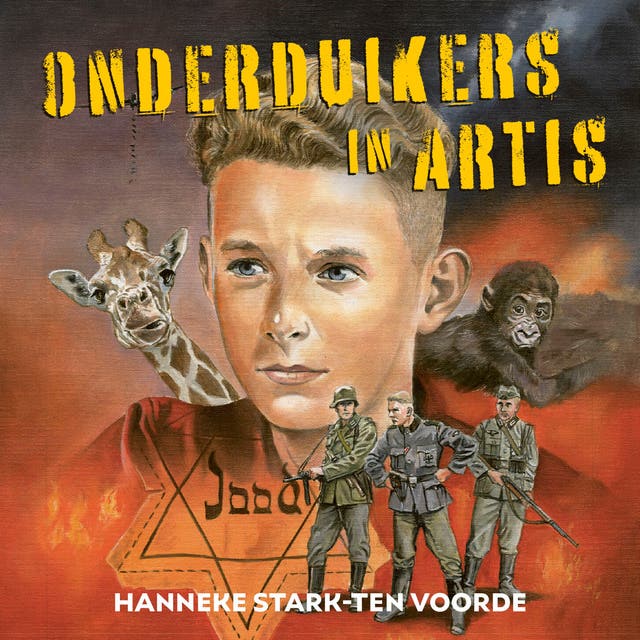 Onderduikers in ARTIS – omslag van het luisterboek van Hanneke Stark-ten Voorde