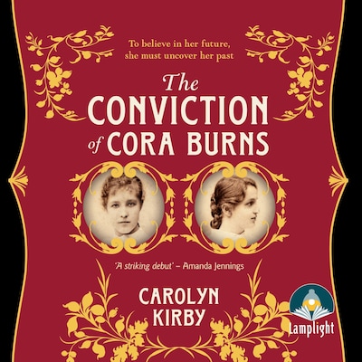 The Conviction of Cora Burns – omslag til lydbogen af Carolyn Kirby