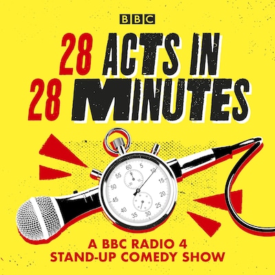 28 Acts in 28 Minutes – A BBC Radio 4 stand-up comedy show – omslag til lydbogen af John Humphrys