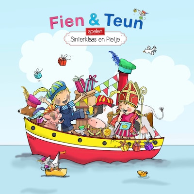 Fien & Teun spelen Sinterklaas en Pietje – omslag van het luisterboek van Van Hoorne