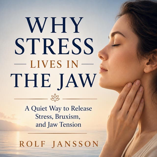 Why Stress Lives in the Jaw: A Quiet Way to Release Stress, Bruxism, and Jaw Tension – omslag til lydbogen af Rolf Jansson