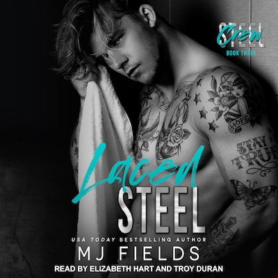 Laced Steel – omslag til lydbogen af MJ Fields