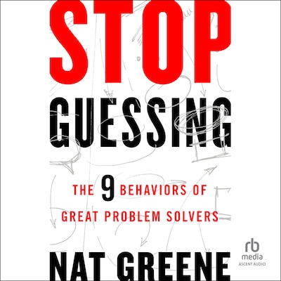 Stop Guessing – omslag til lydbogen af Nat Greene