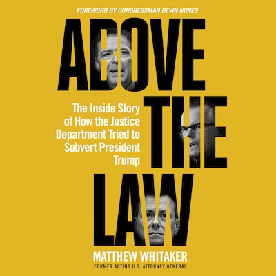 Above the Law – omslag til lydbogen af Matthew Whitaker