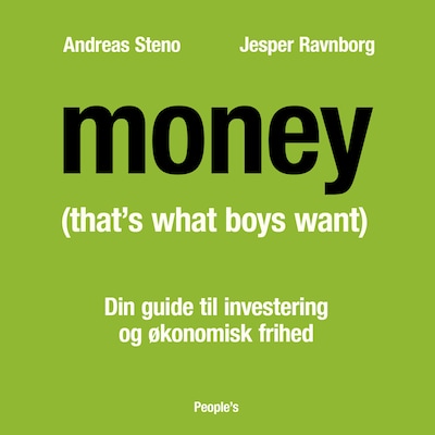 MONEY (That's What Boy$ Want) – omslag til lydbogen af Jesper Ravnborg, Andreas Steno
