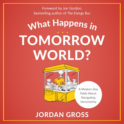 What Happens in Tomorrow World? – omslag til lydbogen af Jordan Gross