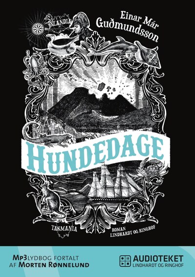 Hundedage – omslag til lydbogen af Einar Már Gudmundsson, Einar Már Guðmundsson