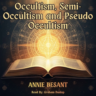 Occultism, Semi-Occultism and Pseudo Occultism – omslag til lydbogen af Annie Besant