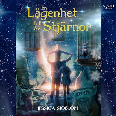 En lägenhet full av stjärnor – omslag till ljudboken av Jessica Sjöblom