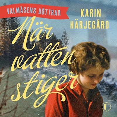 När vatten stiger – omslag till ljudboken av Karin Härjegård