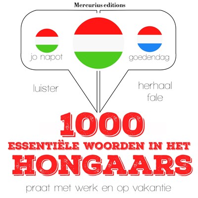 1000 essentiële woorden in het Hongaars – omslag van het luisterboek van JM Gardner