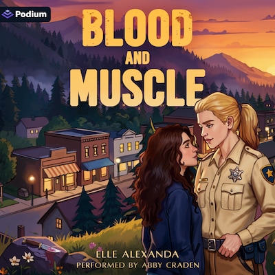 Blood and Muscle – omslag til lydbogen af Elle Alexanda