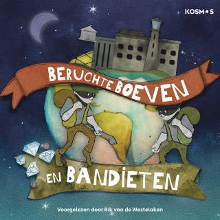 Beruchte boeven en bandieten – omslag van het luisterboek van Thomas Brunstrøm