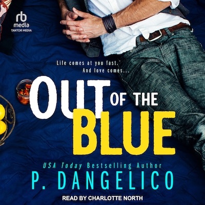 Out Of The Blue – omslag til lydbogen af P. Dangelico