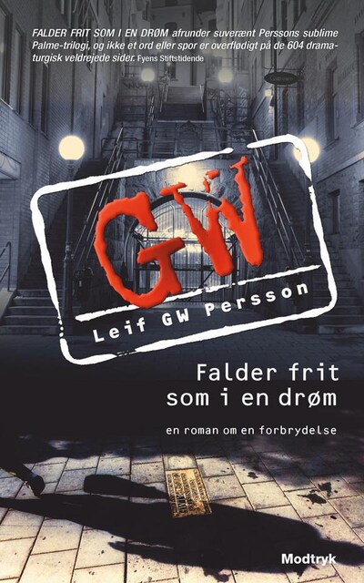 Falder frit som i en drøm – omslag til lydbogen af Leif G. W. Persson