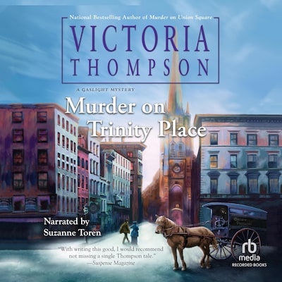 Murder on Trinity Place – omslag til lydbogen af Victoria Thompson