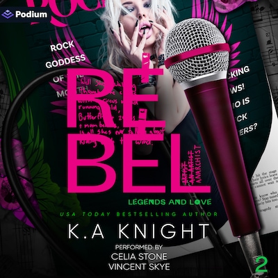Rebel – omslag til lydbogen af K.A. Knight