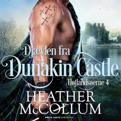 Djævlen fra Dunakin Castle – omslag til lydbogen af Heather McCollum
