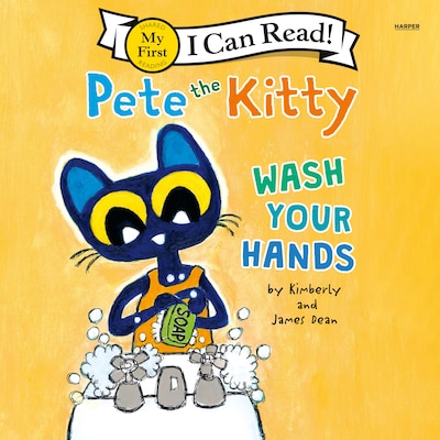 Pete the Kitty: Wash Your Hands – omslag til lydbogen af James Dean, Kimberly Dean