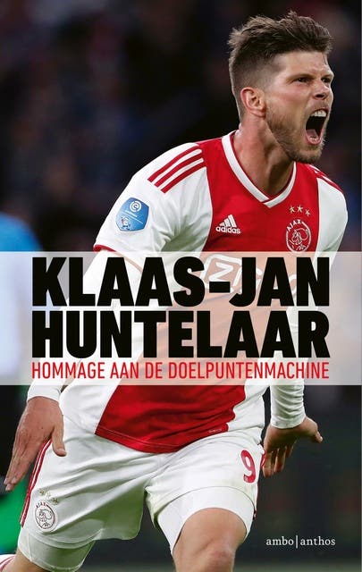 Klaas-Jan Huntelaar: Hommage aan de doelpuntenmachine – omslag van het luisterboek van Edwin Winkels,Menno Pot,Sam Planting,Willem Vissers