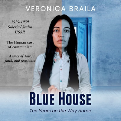 Blue House – omslag til lydbogen af Veronica Braila