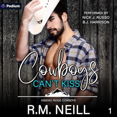 Cowboys Can't Kiss – omslag til lydbogen af R.M. Neill