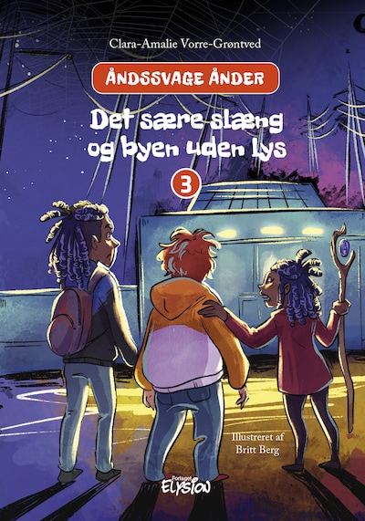 Det sære slæng og byen uden lys – omslag til lydbogen af Clara-Amalie Vorre-Grøntved