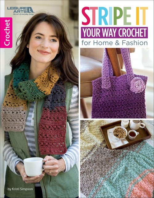 Stripe It Your Way Crochet for Home & Fashion – omslag til lydbogen af Kristi Simpson