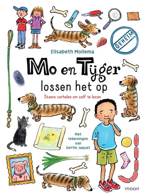 Mo en Tijger lossen het op – omslag van het luisterboek van Elisabeth Mollema