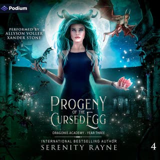 Progeny of the Cursed Egg: Dragonis Academy, Book 4 – omslag till ljudboken av Serenity Rayne
