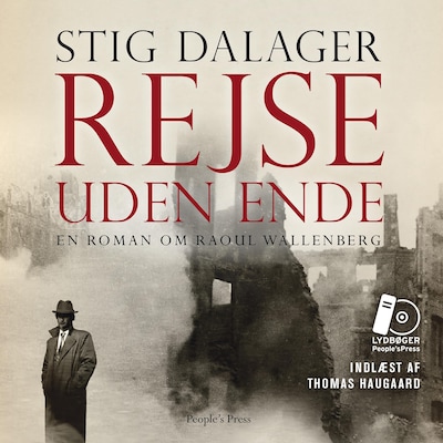 Rejse uden ende – omslag til lydbogen af Stig Dalager