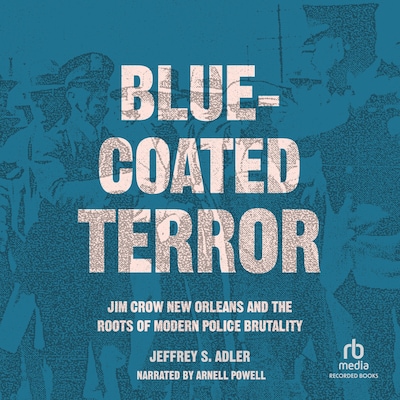 Blue-Coated Terror – omslag til lydbogen af Jeffrey S. Adler