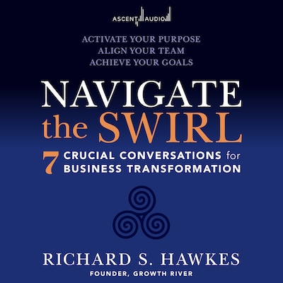 Navigate the Swirl – omslag til lydbogen af Richard Hawkes