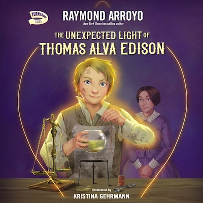 The Unexpected Light of Thomas Alva Edison – okładka audiobooka, autor Raymond Arroyo
