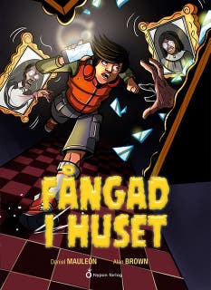 Fångad i huset – omslag till ljudboken av Daniel Mauleón
