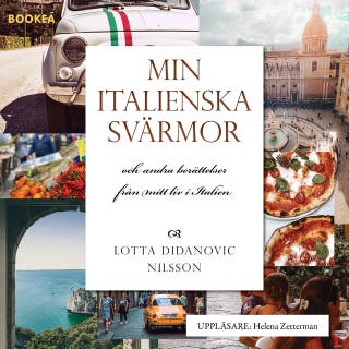 Min italienska svärmor och andra berättelser från mitt liv i Italien – omslag till ljudboken av Lotta Didanovic Nilsson