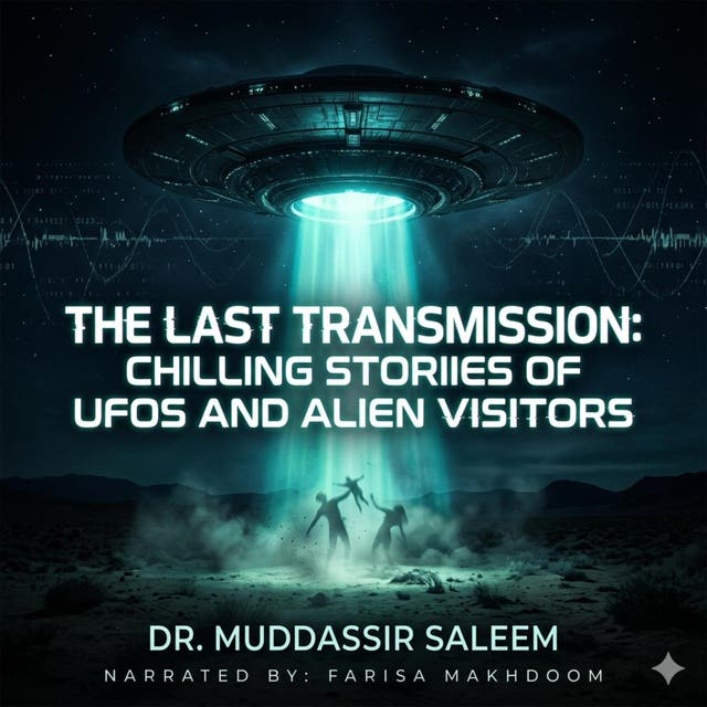 The Last Transmission: Chilling Stories of UFOs and Alien Visitors: Mysterious Encounters, Secret Signals, and Extraterrestrial Mysteries – omslag til lydbogen af Dr Muddassir Saleem