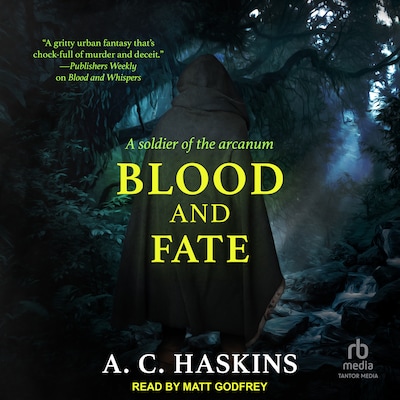 Blood and Fate – omslag til lydbogen af A.C. Haskins